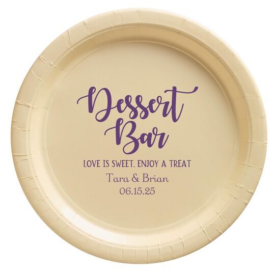 Dessert Bar Paper Plates