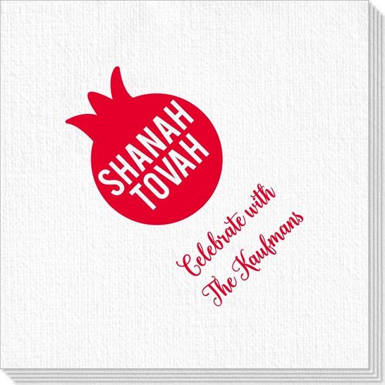 Shanah Tovah Pomegranate Deville Napkins