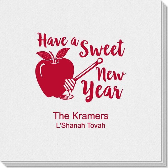 Have a Sweet New Year Linen Like Napkins