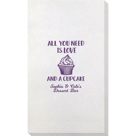 All You Need Is Love and a Cupcake Bamboo Luxe Guest Towels