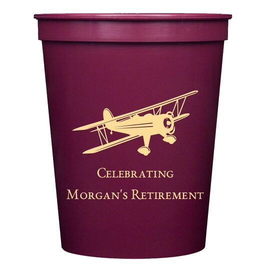 Biplane Stadium Cups