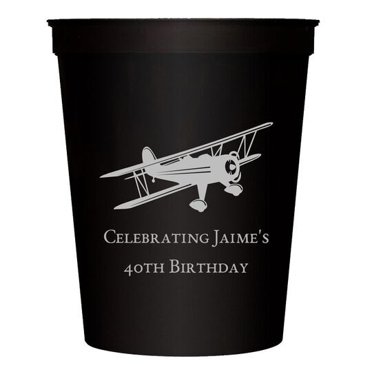 Biplane Stadium Cups