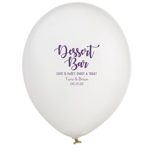 Dessert Bar Latex Balloons