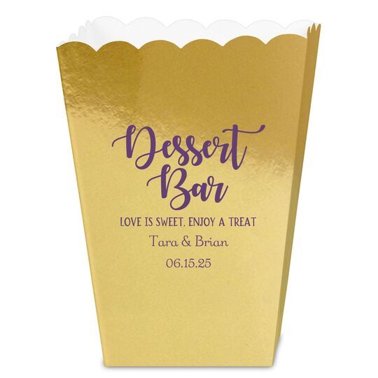 Dessert Bar Mini Popcorn Boxes