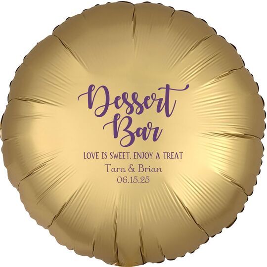Dessert Bar Mylar Balloons