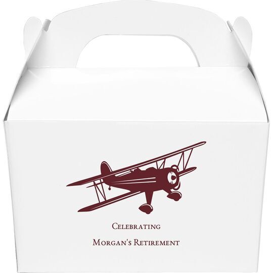 Biplane Gable Favor Boxes