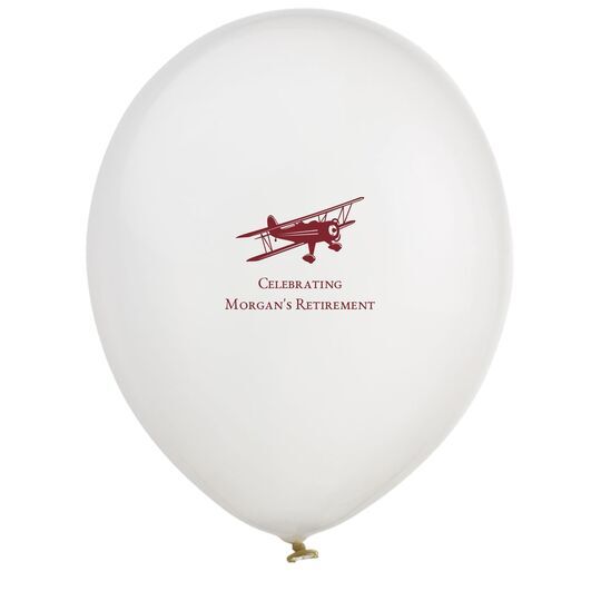 Biplane Latex Balloons