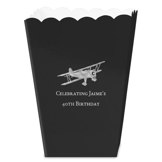 Biplane Mini Popcorn Boxes