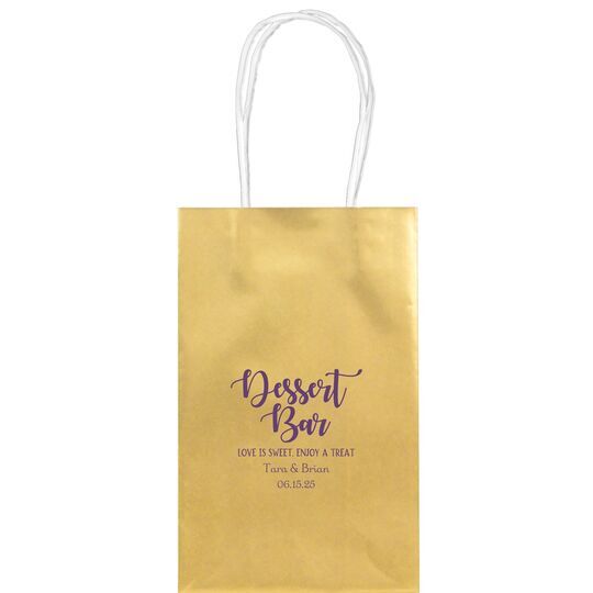 Dessert Bar Medium Twisted Handled Bags