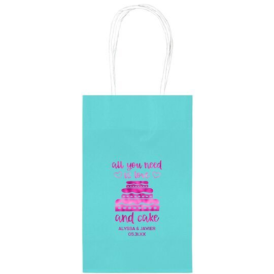 All You Need Is Love and Cake Medium Twisted Handled Bags