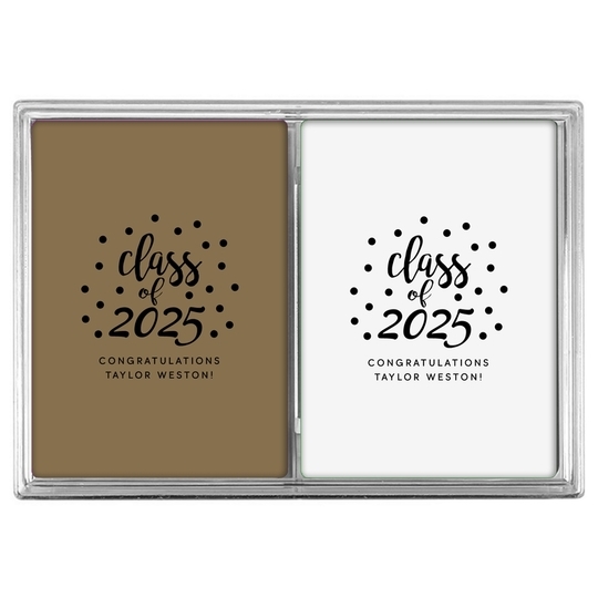 Class of Confetti Dots Double Deck Playing Cards