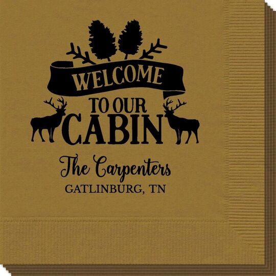 Welcome to Our Cabin Napkins