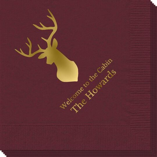 Mounted Buck Napkins