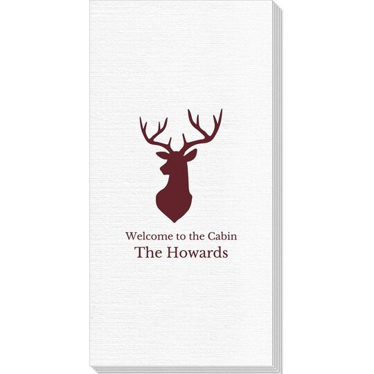 Mounted Buck Deville Guest Towels