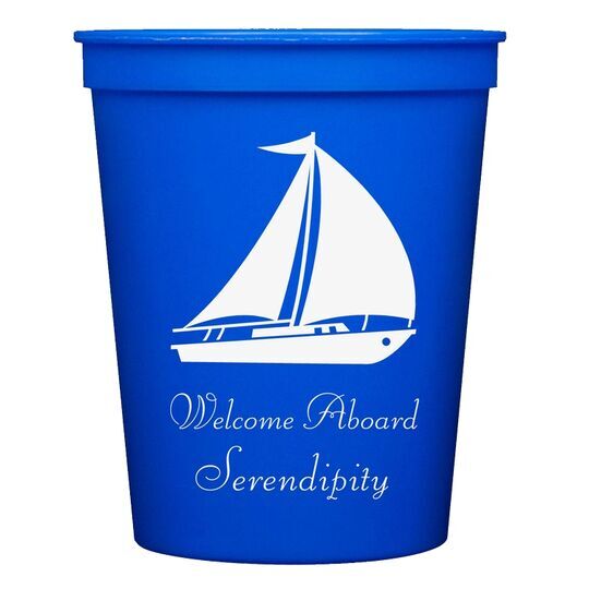 Large Sailboat Stadium Cups