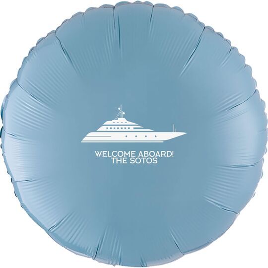 Big Yacht Mylar Balloons