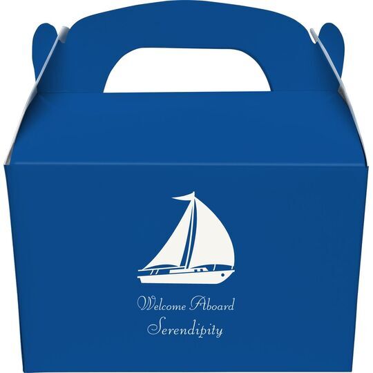 Large Sailboat Gable Favor Boxes