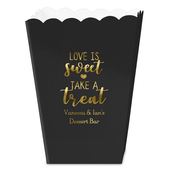 Love is Sweet Take a Treat Mini Popcorn Boxes