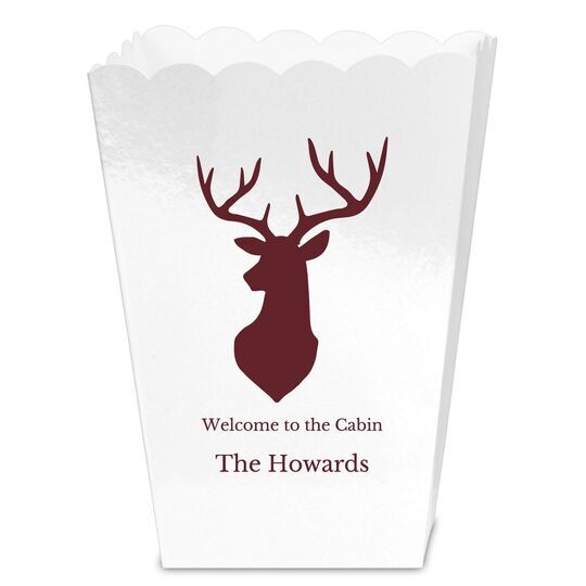 Mounted Buck Mini Popcorn Boxes