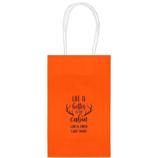 Life Is Better At The Cabin Medium Twisted Handled Bags