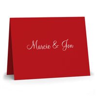 Say It in White Folded Note Cards