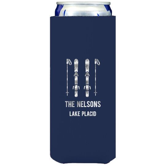 Skis and Poles Collapsible Slim Huggers