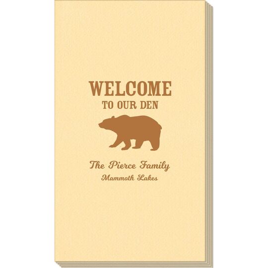 Welcome To Our Den Linen Like Guest Towels