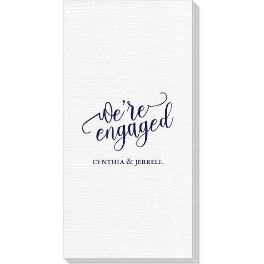 We're Engaged Deville Guest Towels