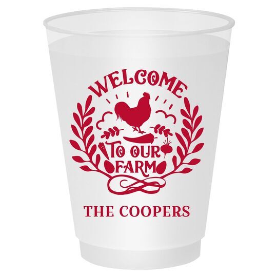 Welcome To Our Farm Shatterproof Cups