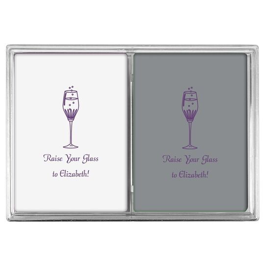 Bubbly Champagne Double Deck Playing Cards