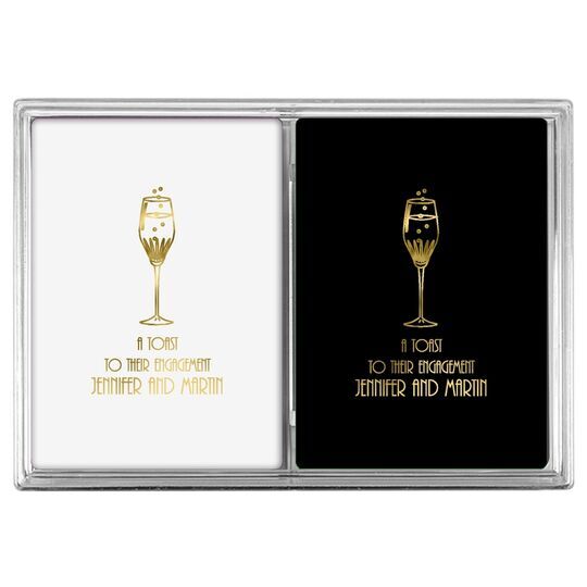 Bubbly Champagne Double Deck Playing Cards