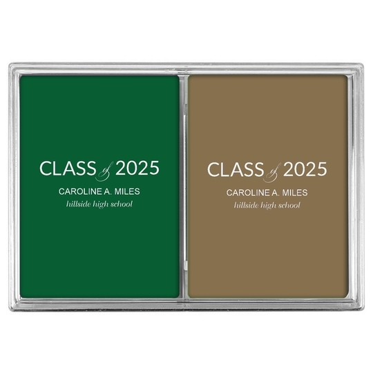 Bold Class of Graduation Double Deck Playing Cards