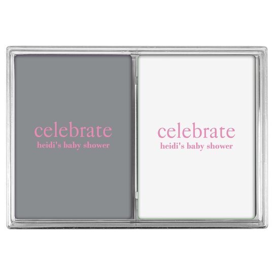 Big Word Celebrate Double Deck Playing Cards