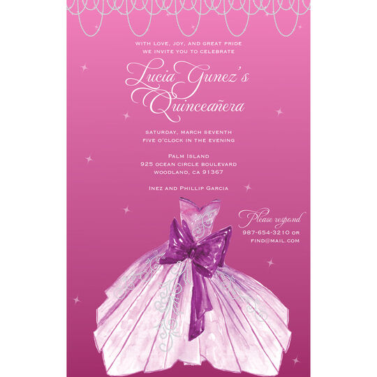 Party Dress Invitations