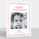 Season to Shine Red Foil Pressed Flat Holiday Photo Cards Image 1 of 3