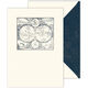 Geographical Orbs Folded Note Cards with Inside Imprint Image 1 of 3