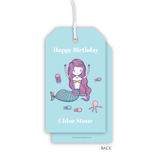 Mermaid Vertical Hanging Gift Tags