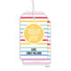 Rainbow Stripes Vertical Hanging Gift Tags Image 1 of 2