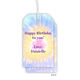 Pastel Burst Tye-Dye Vertical Hanging Gift Tags Image 1 of 2