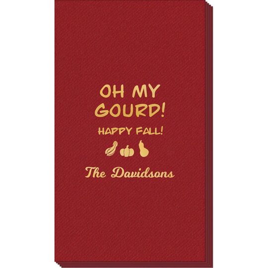 Oh My Gourd Linen Like Guest Towels