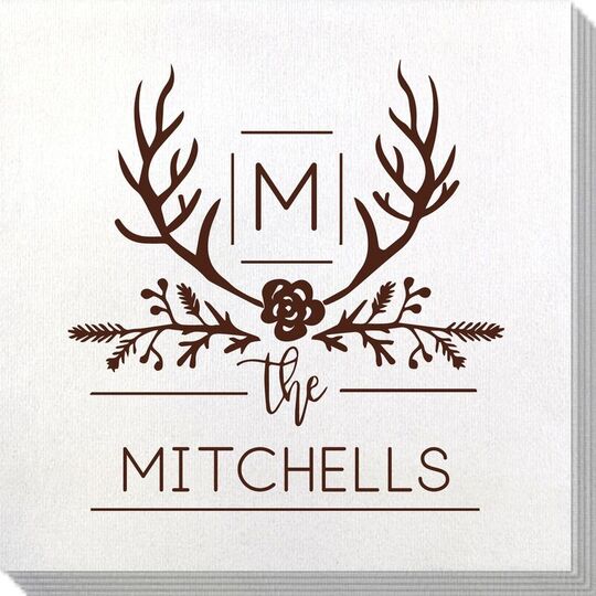 Family Antlers Bamboo Luxe Napkins