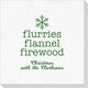 Flurries Flannel Firewood Deville Napkins Image 2 of 2