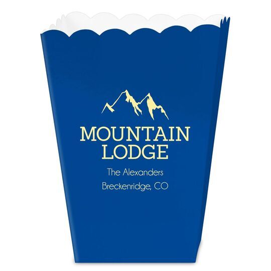 Mountain Lodge Mini Popcorn Boxes