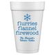 Flurries Flannel Firewood Styrofoam Cups Image 1 of 2