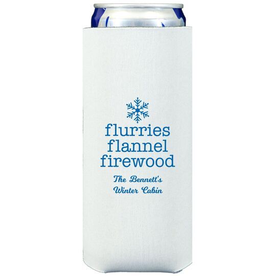 Flurries Flannel Firewood Collapsible Slim Huggers