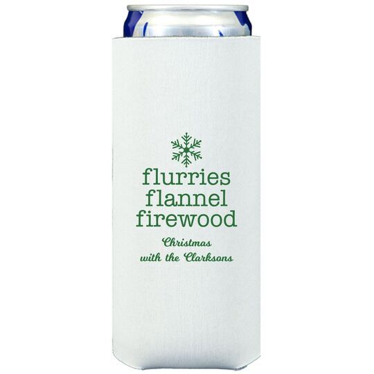 Flurries Flannel Firewood Collapsible Slim Huggers