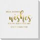 Bridal Shower Wishes Linen Like Napkins Image 2 of 2