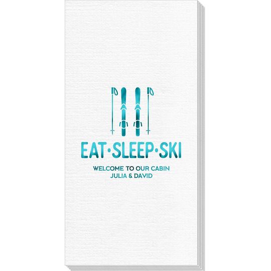 Eat Sleep Ski Deville Guest Towels