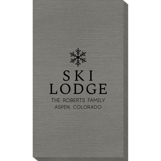 Snowflake Ski Lodge Bamboo Luxe Guest Towels