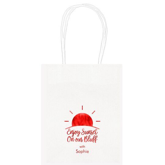 Enjoy Sunset on our Bluff Mini Twisted Handled Bags